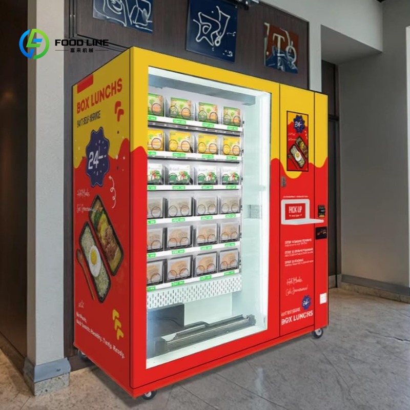 Popcorn Vending Machine - Geavanceerde commerciële warme en koude maaltijdautomaat,