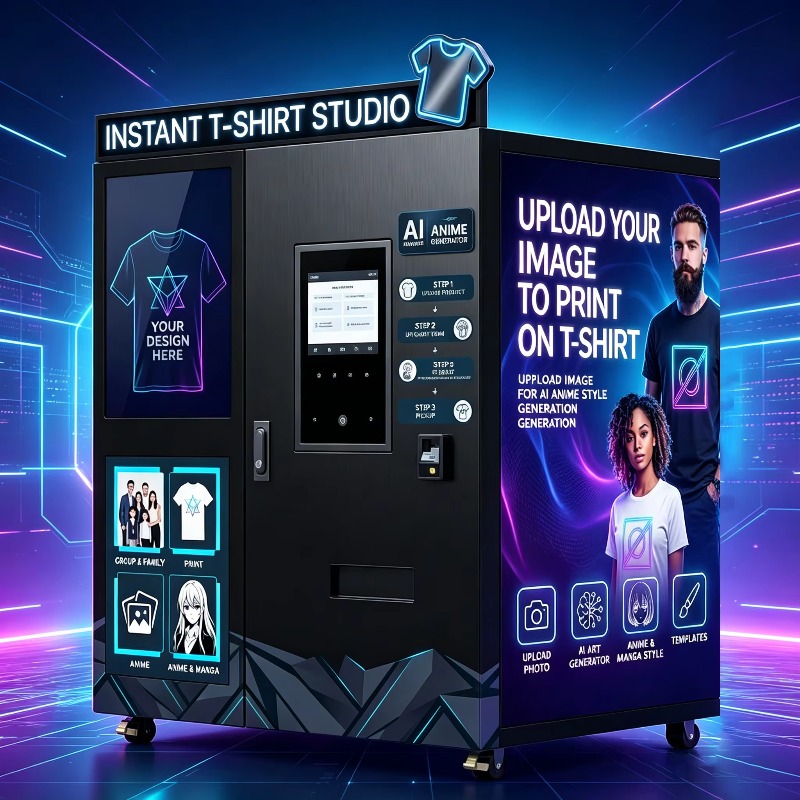 Popcorn Vending Machine - AI Intelligente Kledingverkoopautomaat met Elektronisch Touchscreen