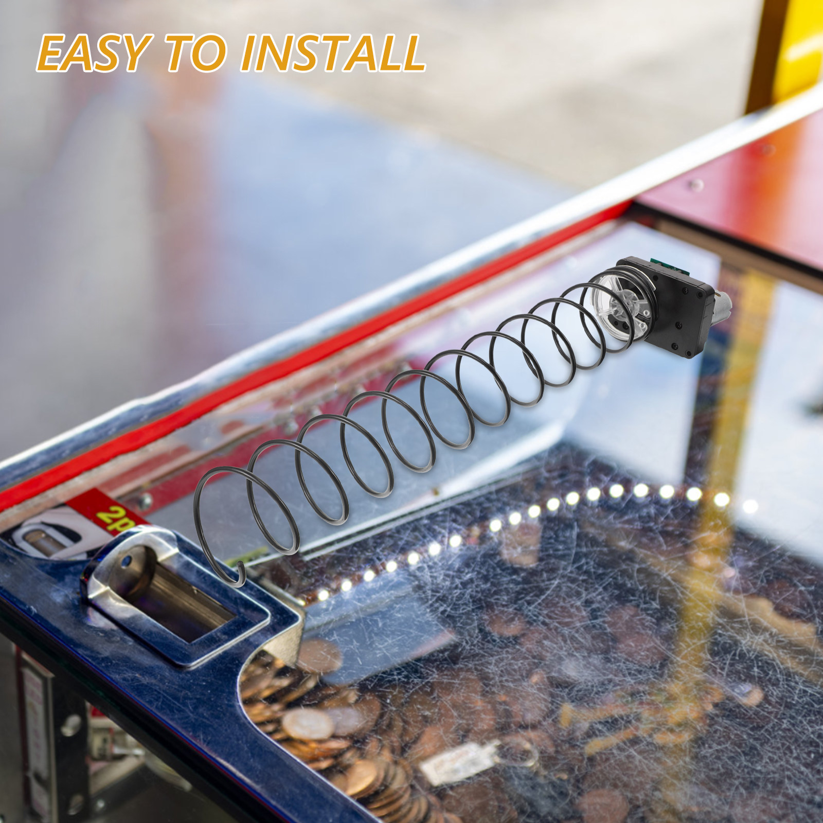 Pinball Machine - Accessoires voor spelautomaten, zwarte bindmachine, spiraal,