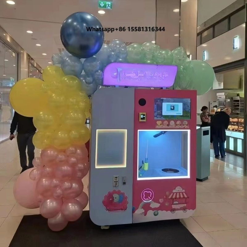 Candy Floss Machine - 24-uurs onbemande snoepautomaat met afstandsbediening, volautomatische