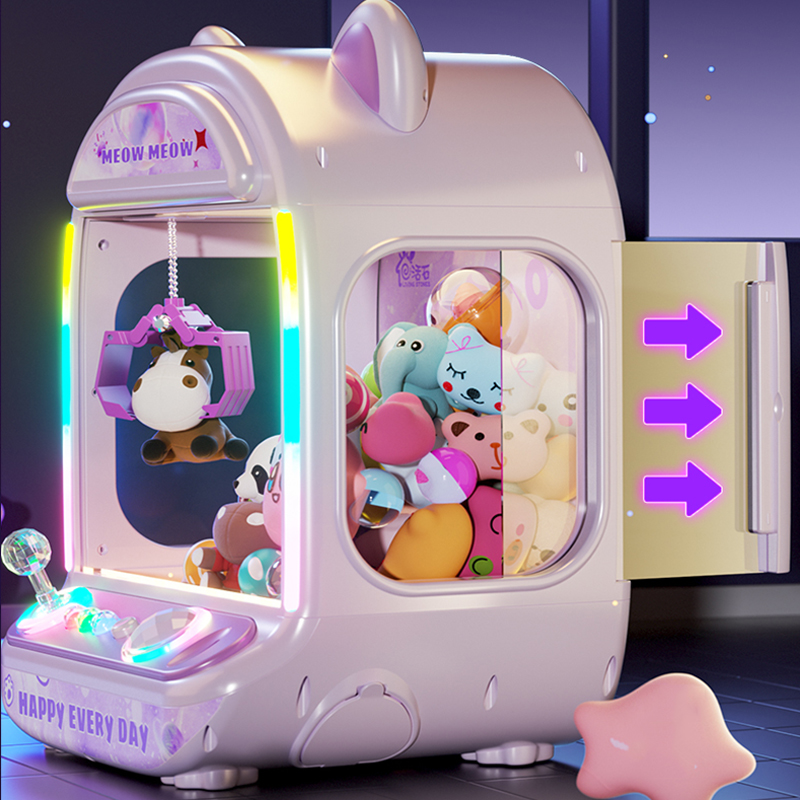 Coin Pusher Machine - DIY Paarse Automatische Pop Machine Kinderen