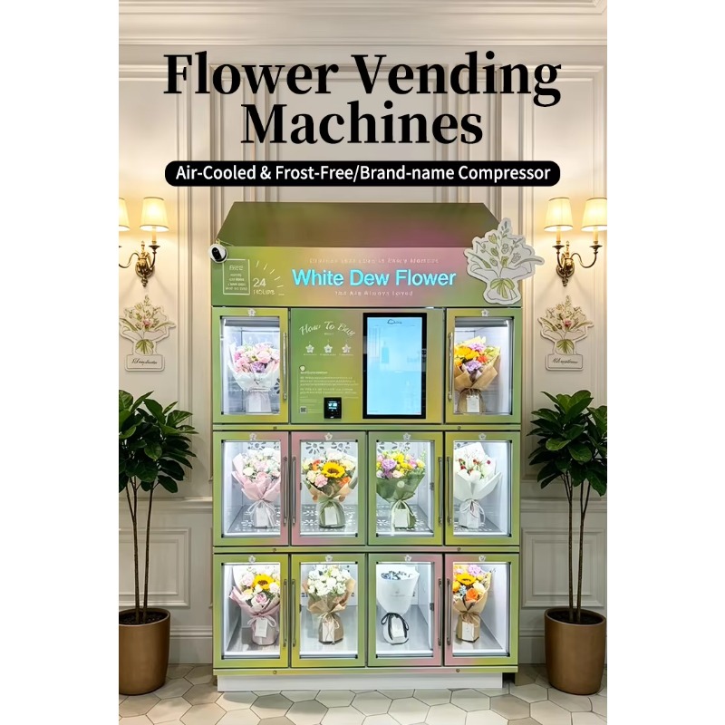 Draaiende gekoelde bloemenauto - Popcorn Vending Machine recensie en prijs