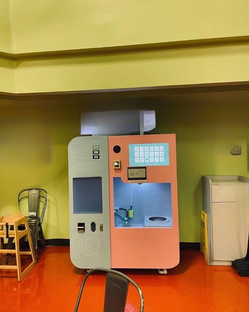 24-uurs onbemande snoepautomaa - Candy Floss Machine recensie en prijs